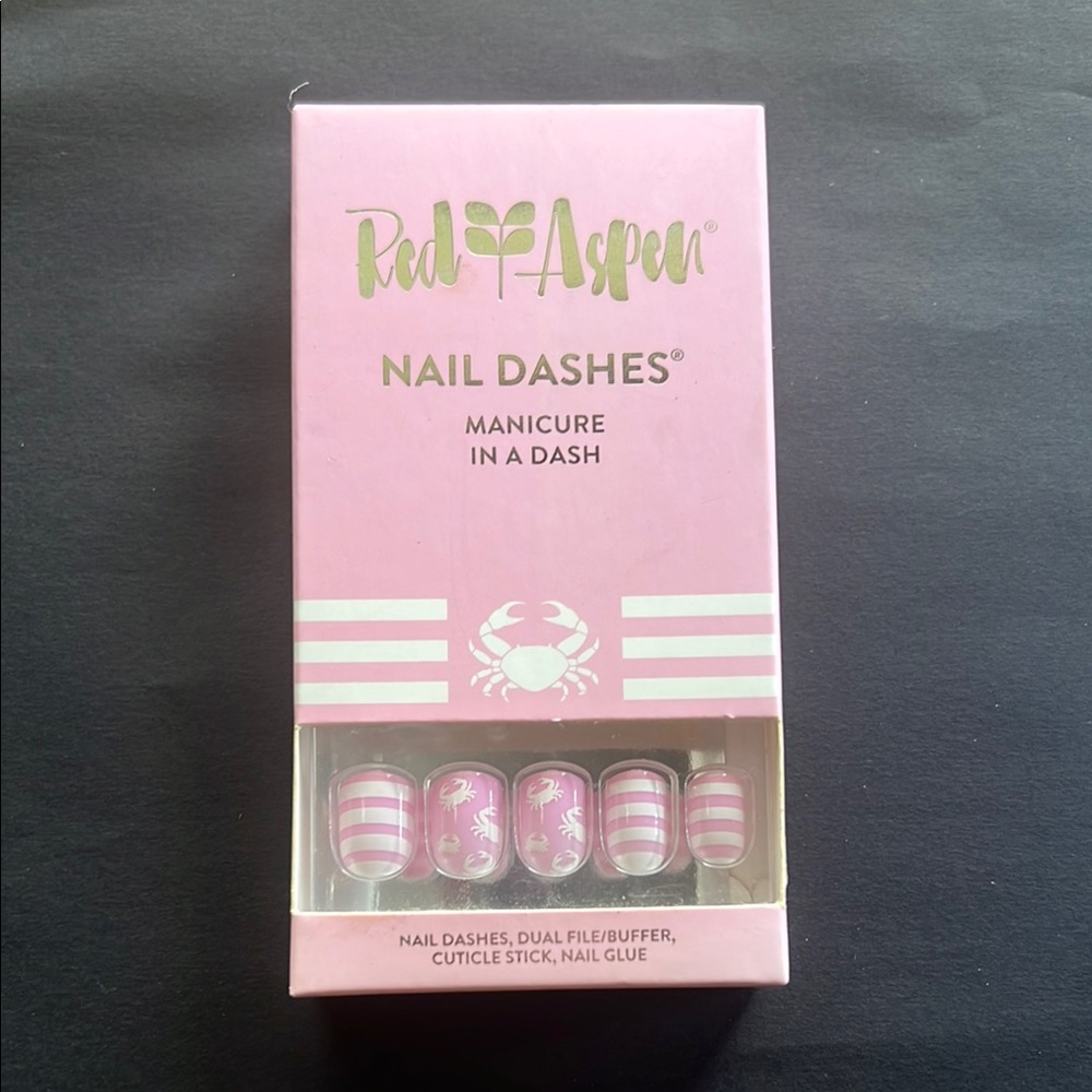Pink Nail Dashes pary’s pink boat shoes